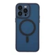 Чохол Premium TPU+PC Magnetic Matte Camera Lens with Magsafe для iPhone 14 Pro Dark Blue - зображення 3