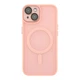 Чохол Premium TPU+PC Magnetic Matte Camera Lens with Magsafe для iPhone 14 Pink - изображение 3