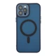 Чохол Premium TPU+PC Magnetic Matte Camera Lens with Magsafe для iPhone 12 Pro Max Dark Blue - изображение 3