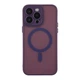 Чохол Premium TPU+PC Magnetic Matte Camera Lens with Magsafe для iPhone 14 Pro Dark Purple - изображение 3