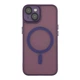 Чохол Premium TPU+PC Magnetic Matte Camera Lens with Magsafe для iPhone 14 Dark Purple - зображення 3