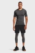 Чоловіча сіра футболка UA HG Armour Comp Under Armour L 1361518-090 - изображение 2