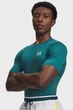 Чоловіча зелена футболка UA HG Armour Comp SS-GRN Under Armour SM 1361518-338 - изображение 1