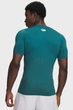 Чоловіча зелена футболка UA HG Armour Comp SS-GRN Under Armour SM 1361518-338 - изображение 2