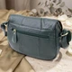 Сумка кросс-боди через плечо женская из натуральной кожи маленькая Vintage leather-22970 Зеленая - изображение 16