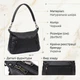 Сумка кросс боди через плечо женская из натуральная кожи Vintage leather-23011 Черная - изображение 16