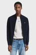 Чоловічий темно-синій вовняний кардиган SUPERFINE LAMBSWOOL ZIP Gant L 87214 - изображение 1