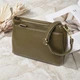 Сумка кросс боди через плечо женская из натуральная кожи Vintage leather-22984 Оливковая - изображение 13