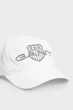Чоловіча біла кепка LOGO CRINKLE CAP Gant OS 9900228 - изображение 3