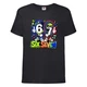 Футболка детская six seven Сикс Севен 6 7 - 007 черная 116 см - изображение 1