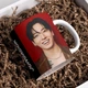 Чашка черная хамелеон с блестками матовая Kpop BTS БТС Чонгук 330 мл (БТС031147) - изображение 1