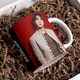 Чашка чорна хамелеон з блискітками матова Kpop BTS БТС Джин 330 мл (БТС031142) - зображення 1