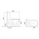 Унитаз-компакт Mixxus WAVE-0405-R 630х350х795mm, система смыва RIMLESS (MI6694) - изображение 6