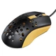 Проводная мышь hoco. GM51 Sky Luminous, RGB подсветка, кабель 1.5 м, 4 режима DPI до 3600, чип A603EP Black / Yellow - изображение 4