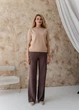 Женская футболка вязаная ART KNIT бежевая, XL 040588 - изображение 2