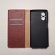 Чехол книжка Keyunfei для Xiaomi Poco M5, Poco M4 5G на магните коричневый - изображение 3