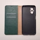 Чехол книжка Keyunfei для Xiaomi Poco M5, Poco M4 5G на магните зеленый - изображение 3