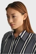 Жіноча темно-синя сорочка у смужку REL STRIPED Gant 38 4300285 - изображение 3