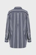 Жіноча темно-синя сорочка у смужку REL STRIPED Gant 38 4300285 - изображение 8