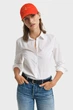 Жіноча біла сорочка SLIM POPLIN SOLID Gant 34 4300486 - зображення 5