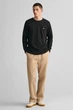 Чоловічий чорний світшот REG SHIELD C-NECK SWEAT Gant XXL 2006065 - изображение 2