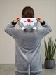 Пижама кигуруми My Kigu Женская Хаски с языком Серый размер L 165-175 см (106841) - изображение 3