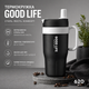 Термокружка Good Life 620 мл, нержавеющая сталь 304, Черный матовый - изображение 1