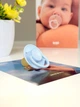 Соска пустышка BIBS De Lux Latex Round (круглая) – Baby Blue, 2й размер 6-18месяцев - изображение 2
