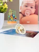 Соска пустушка BIBS Studio Colour Latex Round (кругла) Pin – Ivory / Steel Blue, 1й розмір 0-6місяців - зображення 2