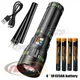 Фонарь YEMAO YM-G600 TG 60W 4x181350 Power Bank ЗУ Type-C zoom кейс - изображение 1