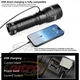Фонарь YEMAO YM-G600 TG 60W 4x181350 Power Bank ЗУ Type-C zoom кейс - изображение 11