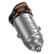 Автомобільний зарядний пристрій Hoco Z16B Rigorous 45W (2xType-C, PD/QC), Metal Grey - зображення 2