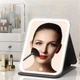 Дзеркало з LED підсвічуванням CH Folding makeup mirror 806 Size S Black - изображение 4