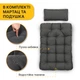 Підвісне садове крісло-кокон LEOBRO Dark Grey (LB-1058) - зображення 6