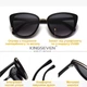 Женские градиентные солнцезащитные очки KINGSEVEN 1739 Black Gradient Gray - изображение 4