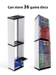 Подставка - Storage Stand DOBE для игр PS5 PS4 Xbox Nintendo Switch на 36 дисков и картриджей - изображение 5