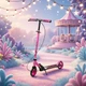 Самокат Skyper Pegas двухколесный колеса PU 145 мм, стальная рама, ручной тормоз Pink/Black 5-12 лет (PS-62813) - изображение 9