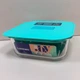 Контейнер 1100 мл 17,5х17,5х7 см Luminarc Pure Box Unique JOY X1545 бірюза - зображення 4