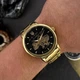 Класичний чоловічий годинник Awarder 022-3D Не Забуду Дім Gold-Black Steel - изображение 5