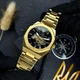 Чоловічий наручний годинник Awarder 026-3D Де би не був Gold-Black - изображение 4