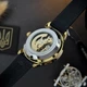 Класичний чоловічий годинник Awarder 022-3D Не Забуду Дім Gold-Gold - изображение 12