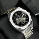 Чоловічий наручний годинник Awarder 026-3D Де би не був Silver-Black - изображение 3