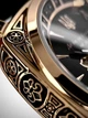 Жіночий наручний годинник Awarder 021-3D Де би не була Gold-Black-Black Leather - изображение 7