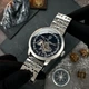 Чоловічий наручний годинник Awarder 043 Де би не був Silver-Black Steel Automatic - изображение 2