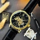 Класичний чоловічий годинник Awarder 022-3D Не Забуду Дім Gold-Black - изображение 6