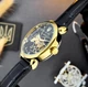 Класичний чоловічий годинник Awarder 022-3D Не Забуду Дім Gold-Black - изображение 7