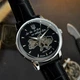 Класичний чоловічий годинник Awarder 022-3D Не Забуду Дім Silver-Black - изображение 7