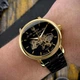Класичний чоловічий годинник Awarder 022 Black-Gold Automatics Metall Не Забуду Дім - изображение 2