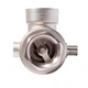 Соединитель пятивыводной + обратный клапан 80мм M1”×F1”×F1”×M1/4”×F1/4” Silver 480г AQUATICA (779601) - изображение 8