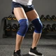 Спортивный бандаж для колен из дышащей эластичной ткани JINGBA blue - изображение 1